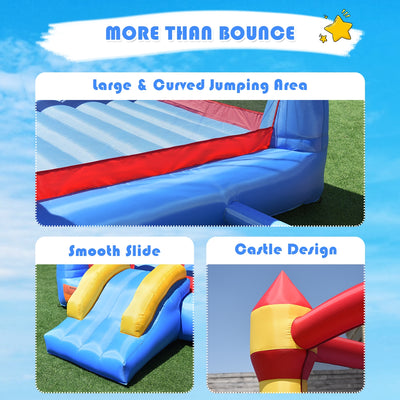 Inflatable Bounce House Castle Jumper Without Blower