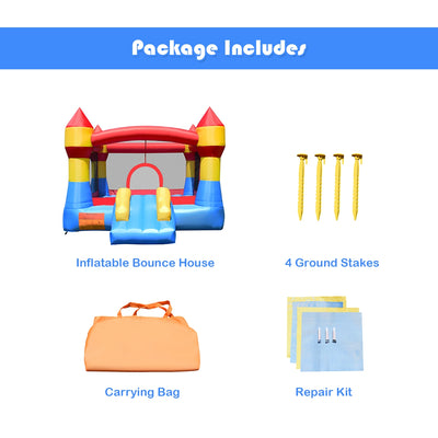 Inflatable Bounce House Castle Jumper Without Blower