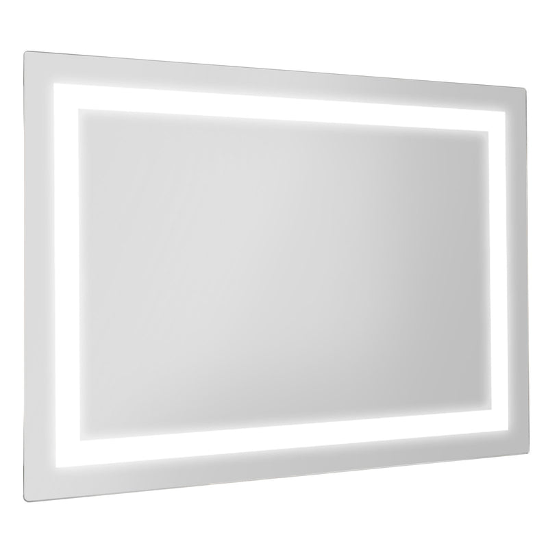 27.5 Inch LED Wall-Mounted Rect Bathroom Mirror with Touch