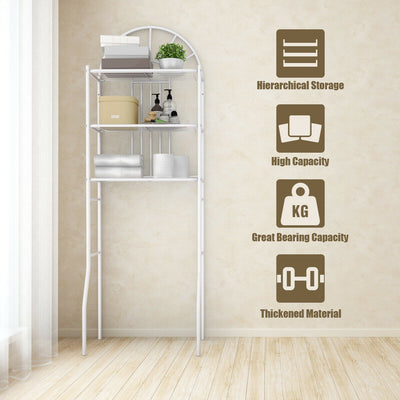 Bathroom Towel Storage Rack with 3 Shelves