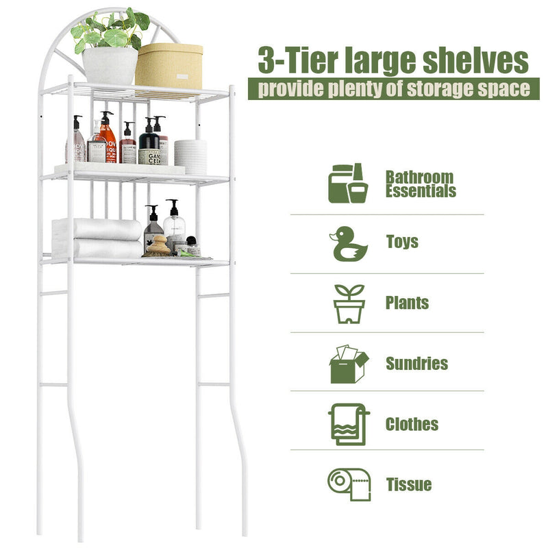 Bathroom Towel Storage Rack with 3 Shelves