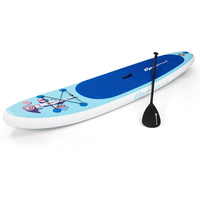 10 Feet Inflatable Stand Up Paddle Board with Adjustable Paddle Pump