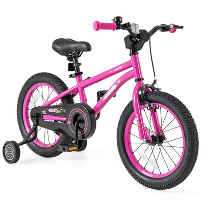 16-Inch Kids Bike for 4-7 Years Old Adjustable with Removable Training Wheels-16 inches