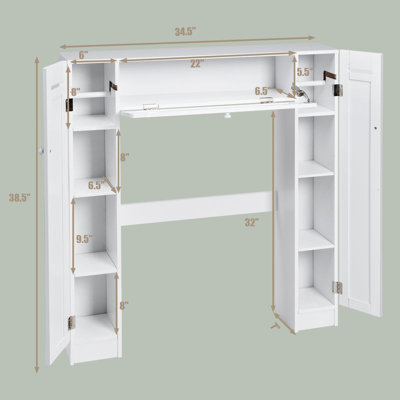 Wooden over the Toilet Storage Cabinet