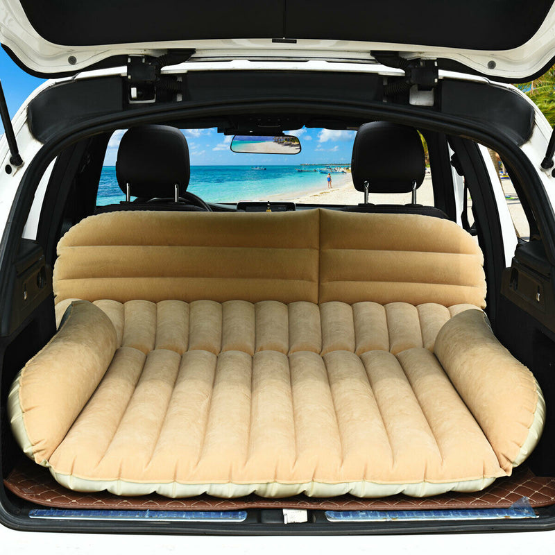 Inflatable SUV Air Backseat Mattress Travel Pad with Pump Camping and Pillow