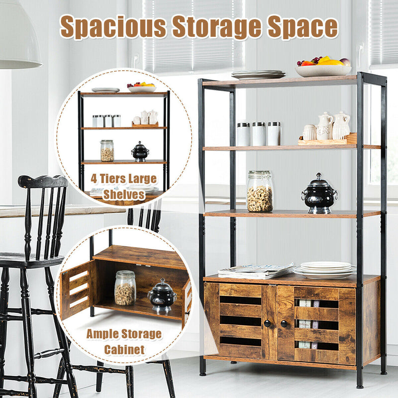 Industrial Storage Shelf with 2 Shutter Doors