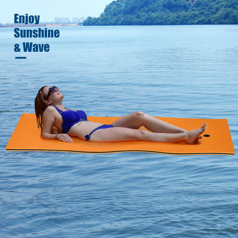 3-layer Tear-resistant Relaxing Foam Floating Pad-Orange