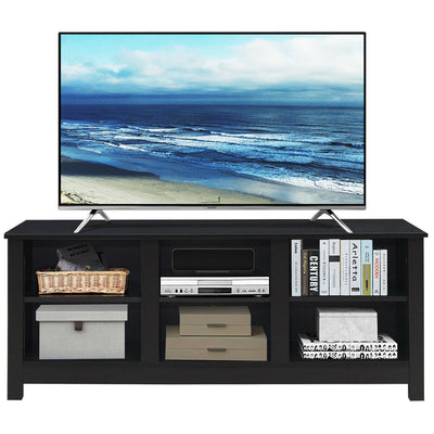 60 Inch  Entertainment TV Stand Cabinet-Black