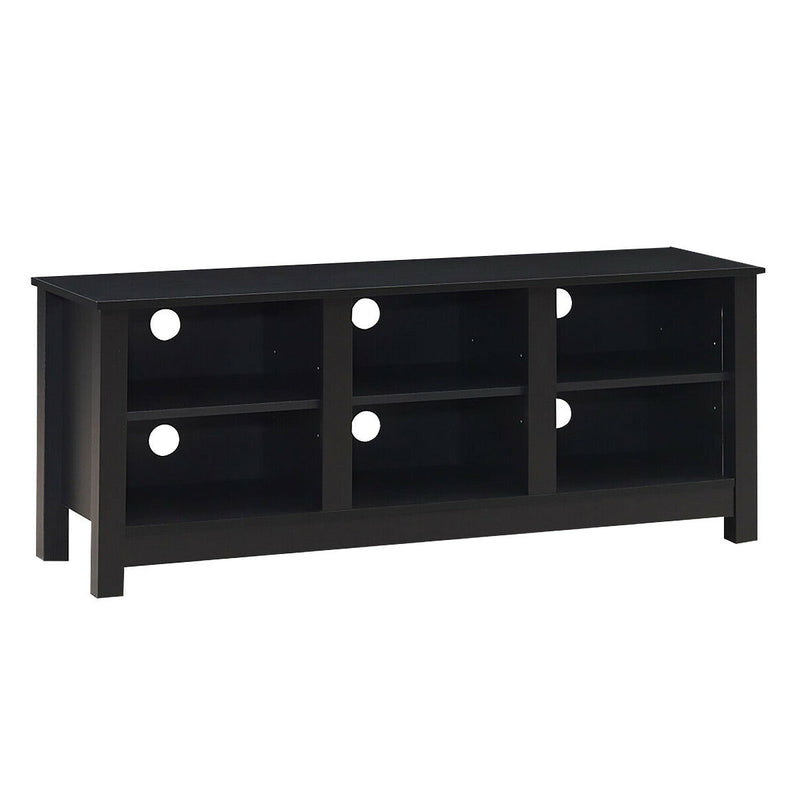 60 Inch  Entertainment TV Stand Cabinet-Black