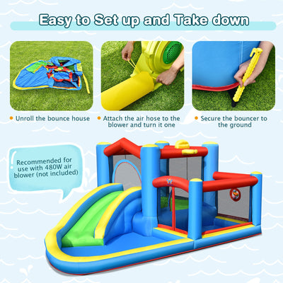 Inflatable Kids Water Slide Outdoor Indoor Slide Bounce Castle without Blower