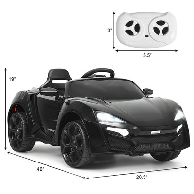 12V 2.4G RC Electric Vehicle with Lights-Black