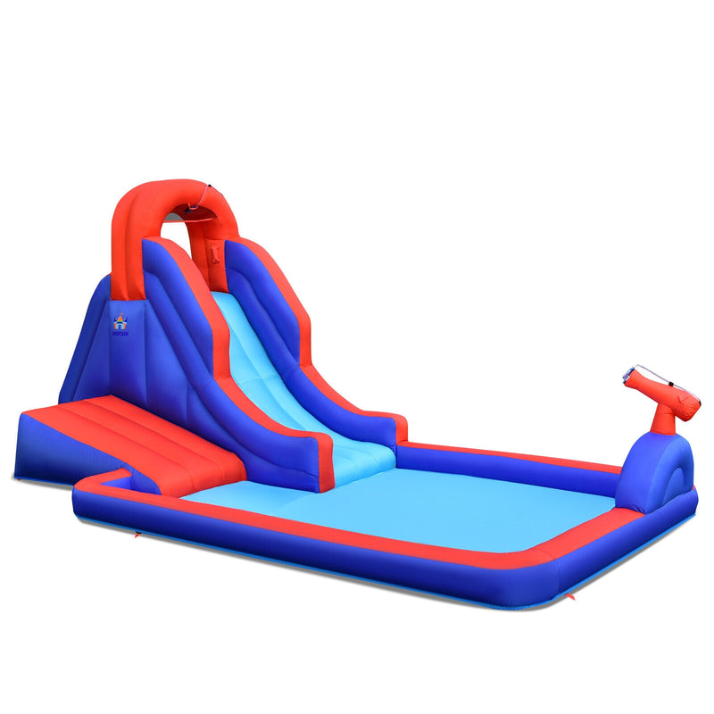 5-in-1 Inflatable Water Slide with Climbing Wall