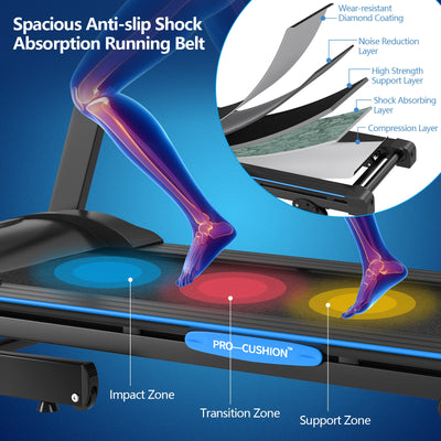 2.25 HP Folding Electric Motorized Power Treadmill Machine with LCD Display