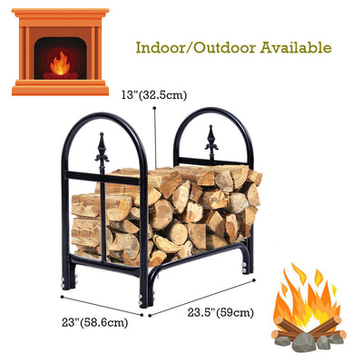 2 Feet Outdoor Heavy Duty Steel Firewood Storage Holder