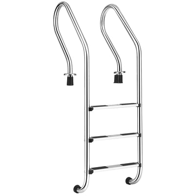 3-Step Stainless Steel Non-Slip Swimming Pool Ladder