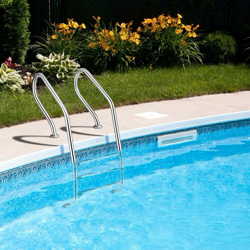 3-Step Stainless Steel Non-Slip Swimming Pool Ladder