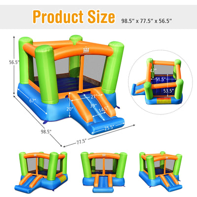 Kids Inflatable Bounce House without Blower for Indoor and Outdoor