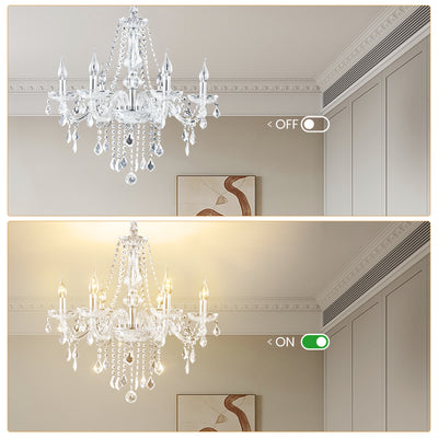 Elegant Crystal Chandelier Ceiling Light