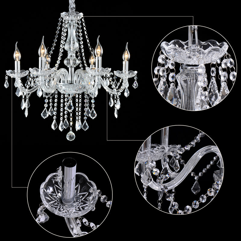 Elegant Crystal Chandelier Ceiling Light