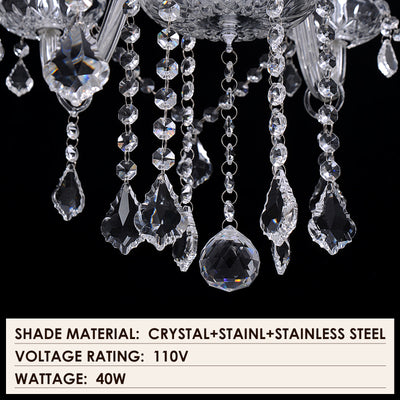 Elegant Crystal Chandelier Ceiling Light