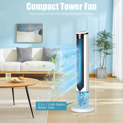 41 Inches Evaporative Air Cooler with 3 Modes and 3 Speeds