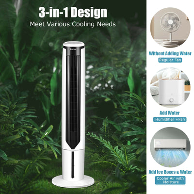 41 Inches Evaporative Air Cooler with 3 Modes and 3 Speeds