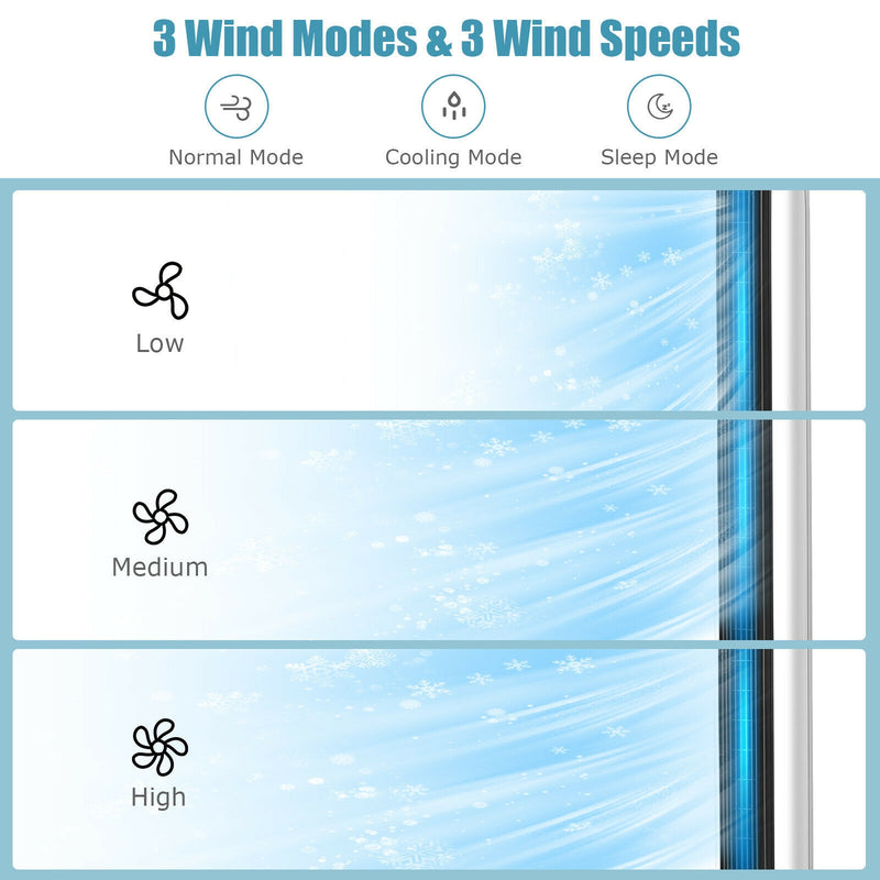 41 Inches Evaporative Air Cooler with 3 Modes and 3 Speeds