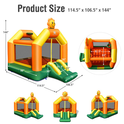 Kids Inflatable Bounce Jumping Castle House with Slide without Blower