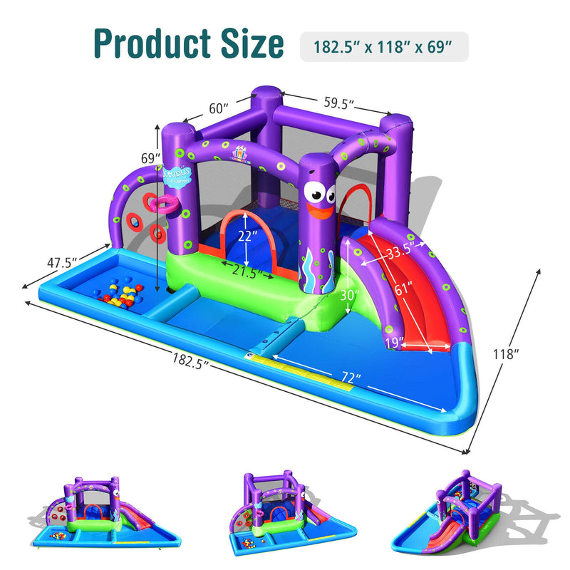 Inflatable Water Slide Castle without Blower