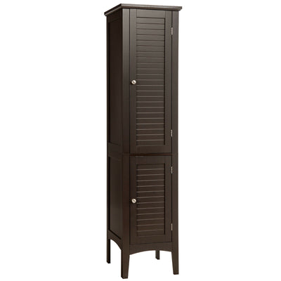 Freestanding Bathroom Storage Cabinet for Kitchen and Living Room-Brown