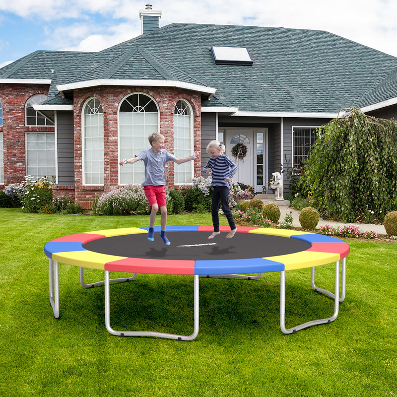 8/10/12/14/15/16 Feet Universal Trampoline Spring Cover-Multicolor-16 ft