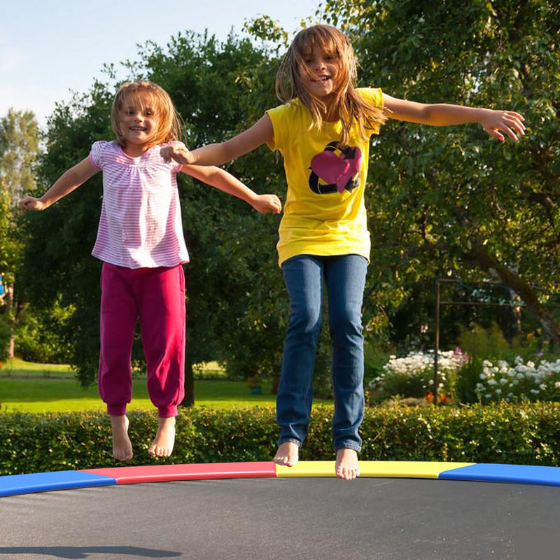 8/10/12/14/15/16 Feet Universal Trampoline Spring Cover-Multicolor-16 ft