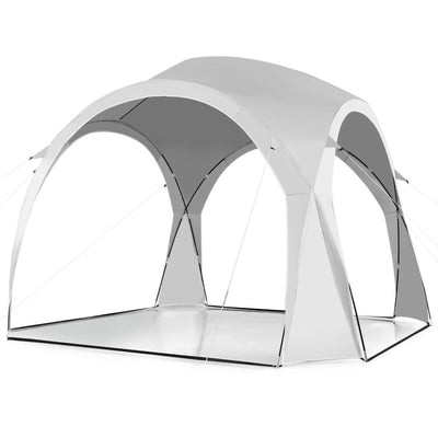 11 x 11 Inch Patio Sun Shade Shelter Canopy Tent Portable UPF 50+ Outdoor Beach-White