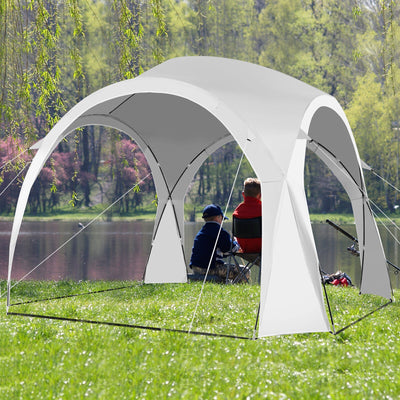 11 x 11 Inch Patio Sun Shade Shelter Canopy Tent Portable UPF 50+ Outdoor Beach-White