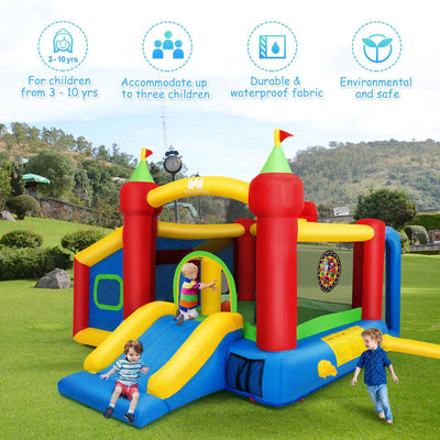 Inflatable Bounce House Kids Slide Jumping Castle without Blower