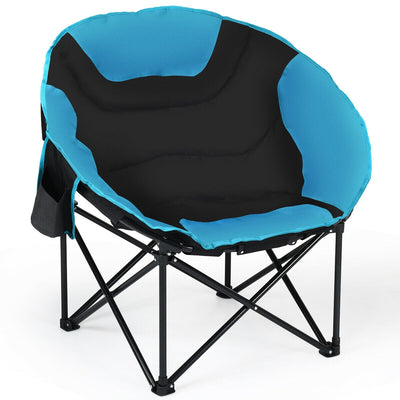 Moon Saucer Steel Camping Chair Folding Padded Seat