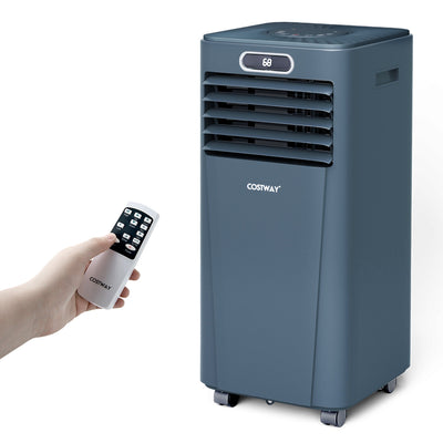 8000BTU 3-in-1 Portable Air Conditioner with Remote Control-Dark Blue