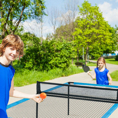 2-In-1 Ping Pong and Table Volleyball Table for Indoor and Outdoor.