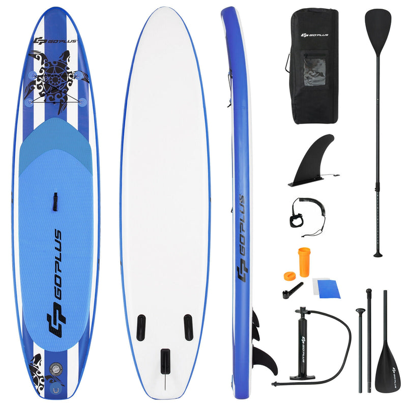 11 Feet Inflatable Adjustable Paddle Board with Carry Bag-SizeL