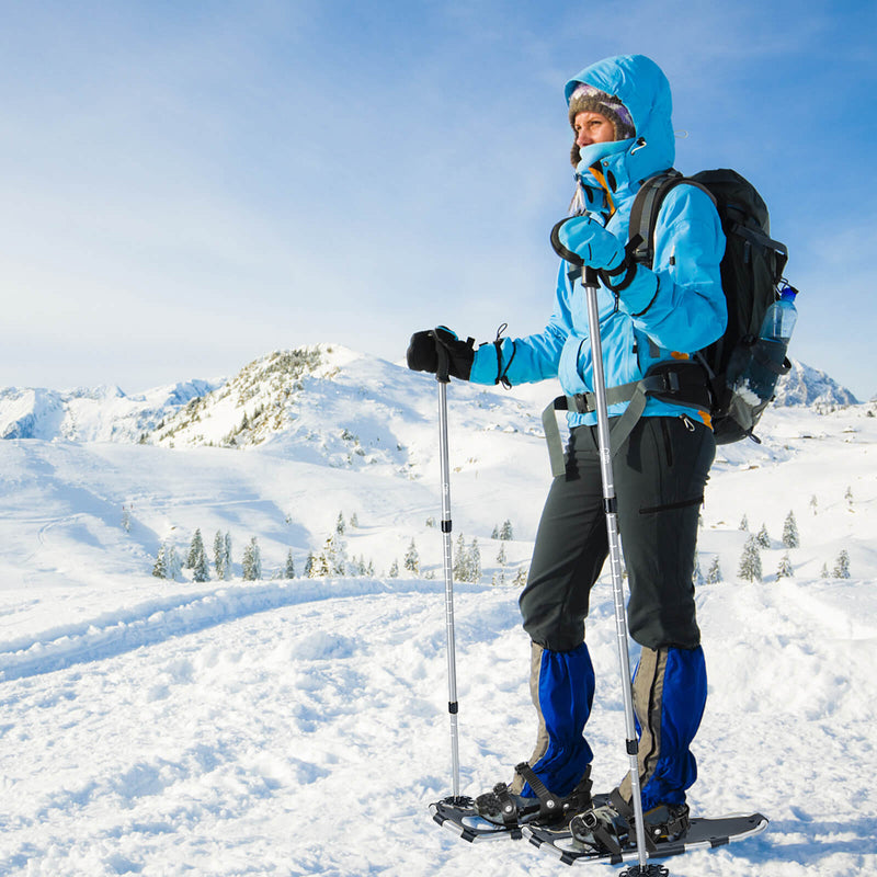 21/25/30 Inch 4-in-1 Lightweight Terrain Snowshoes with Flexible Pivot System-21 inches