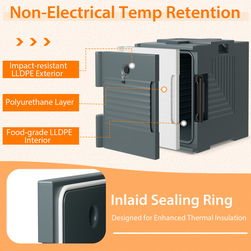 End Loading Insulated Food Pan Carrier Hot and Cold