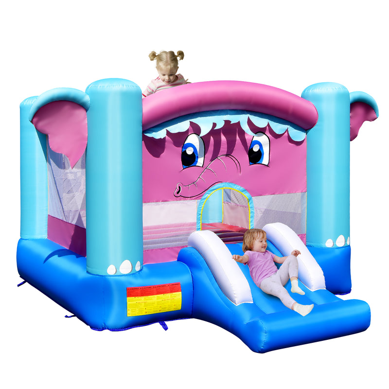 3-in-1 Elephant Theme Inflatable Castle without Blower