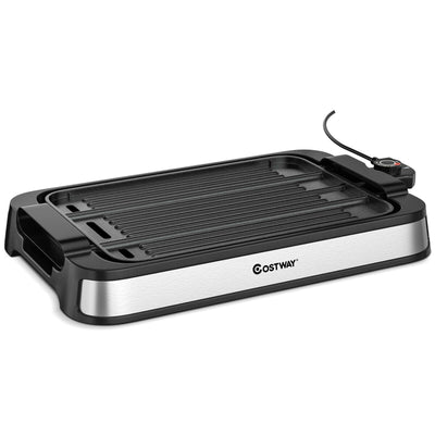 1500W Smokeless Indoor Grill Electric Griddle with Non-stick Cooking Plate