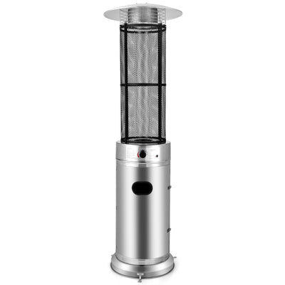 40000 BTU Stainless Steel Round Glass Tube Patio Heaters