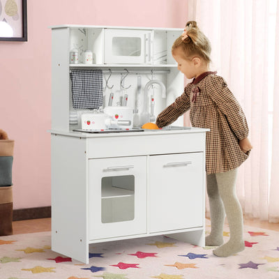 Kid's Pretend Kitchen Playset Gift with Utensils