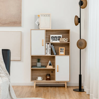 Sideboard Storage Cabinet with Door Shelf-White