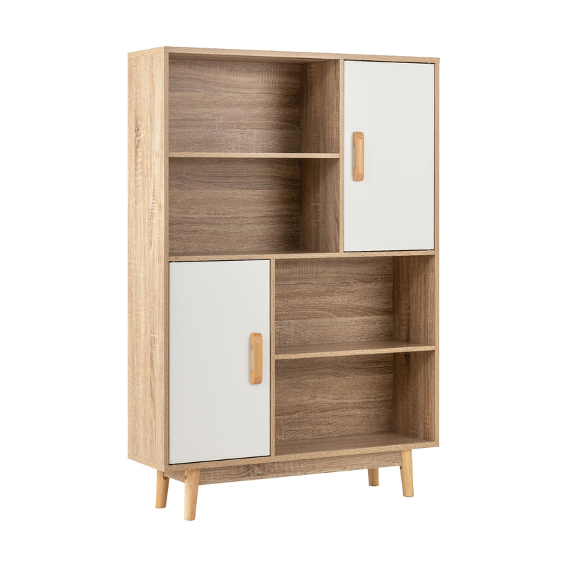 Sideboard Storage Cabinet with Door Shelf-White