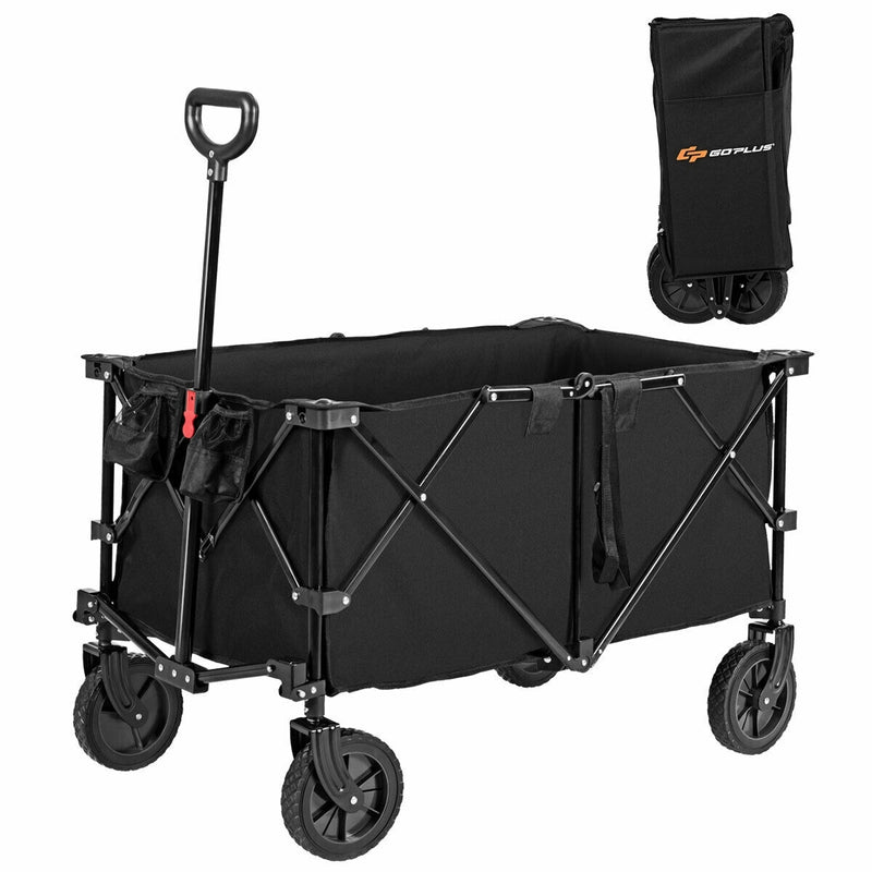 Outdoor Utility Garden Trolley Buggy -Black