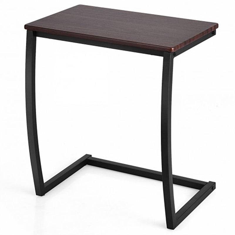 Steel Frame C-shaped Sofa Side End Table-Coffee