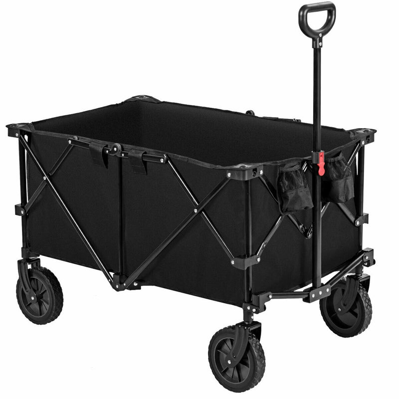 Outdoor Utility Garden Trolley Buggy -Black